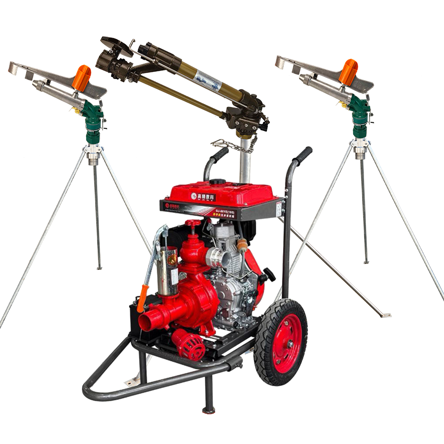 鄂州一体式灌溉机组 全套喷枪水带配齐 抗旱浇地神器